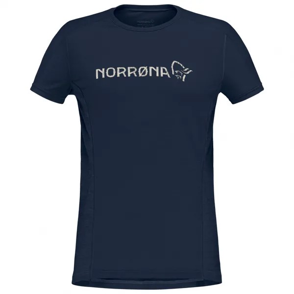Рубашка из мериноса Norrøna Women's Falketind Equaliser Merino T Shirt, цвет Indigo Night