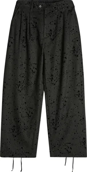 Брюки Engineered Garments Rayon Wool Flocking Splatter Print Emerson Pant 'Charcoal', серый