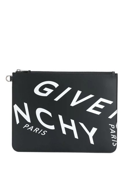 Givenchy клатч с логотипом Refracted Logo