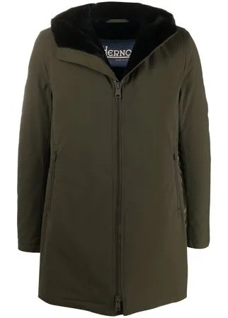 Herno короткое пальто с капюшоном