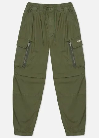 Мужские брюки thisisneverthat Multi Zip Cargo, цвет оливковый, размер L