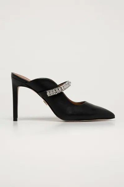 Кожаные шлепанцы Kurt Geiger London, черный