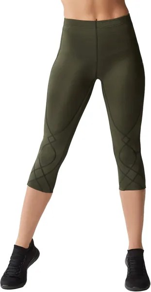 Брюки Stabilyx Joint Support 3/4 Compression Tights CW-X, цвет Forest Night