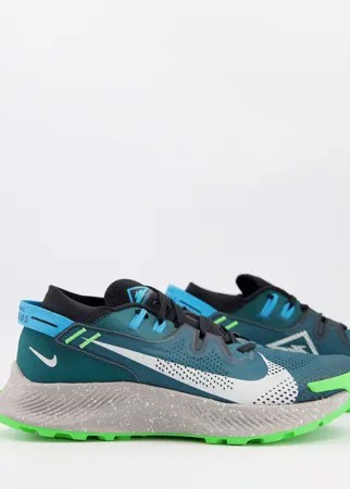 Бирюзовые кроссовки Nike Running Pegasus Trail 2-Зеленый цвет