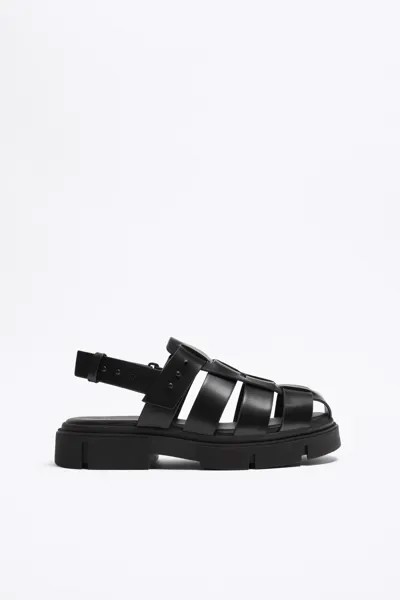Сандалии мужские ZARA 265890335 черные 43 EU (доставка из-за рубежа)