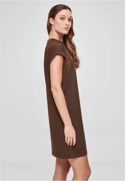 Платье из джерси TURTLE EXTENDED SHOULDER Urban Classics, коричневый