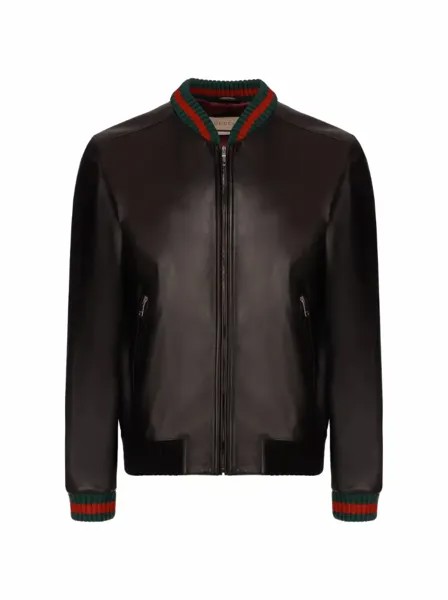 Кожаный бомбер Gucci
