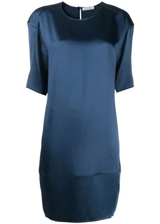 Nina Ricci платье миди с эффектом металлик