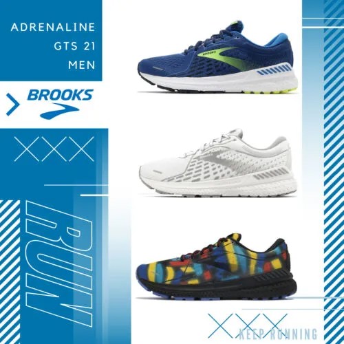Brooks Adrenaline GTS 21 Runner Marathon Мужская спортивная обувь для бега по шоссе Pick1