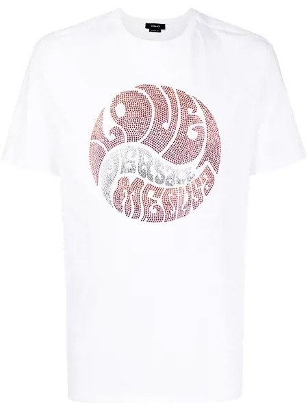 Versace футболка с декором Medusa Music