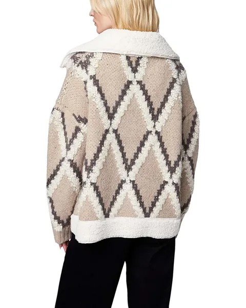 Свитер Blank NYC Sherpa Button Front Sweater, цвет The Cards