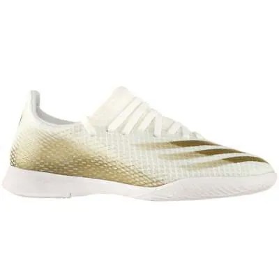 Adidas X Ghosted.3 Indoor Soccer Youth Boys Gold, белые кроссовки Спортивная обувь