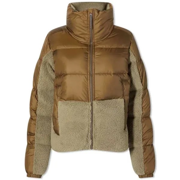 Пуховик Columbia Leadbetter Point Sherpa Hybrid, оливковый/коричневый