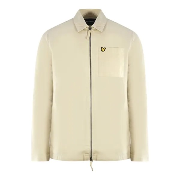 Твиловая куртка-рубашка Lyle & Scott, бежевый