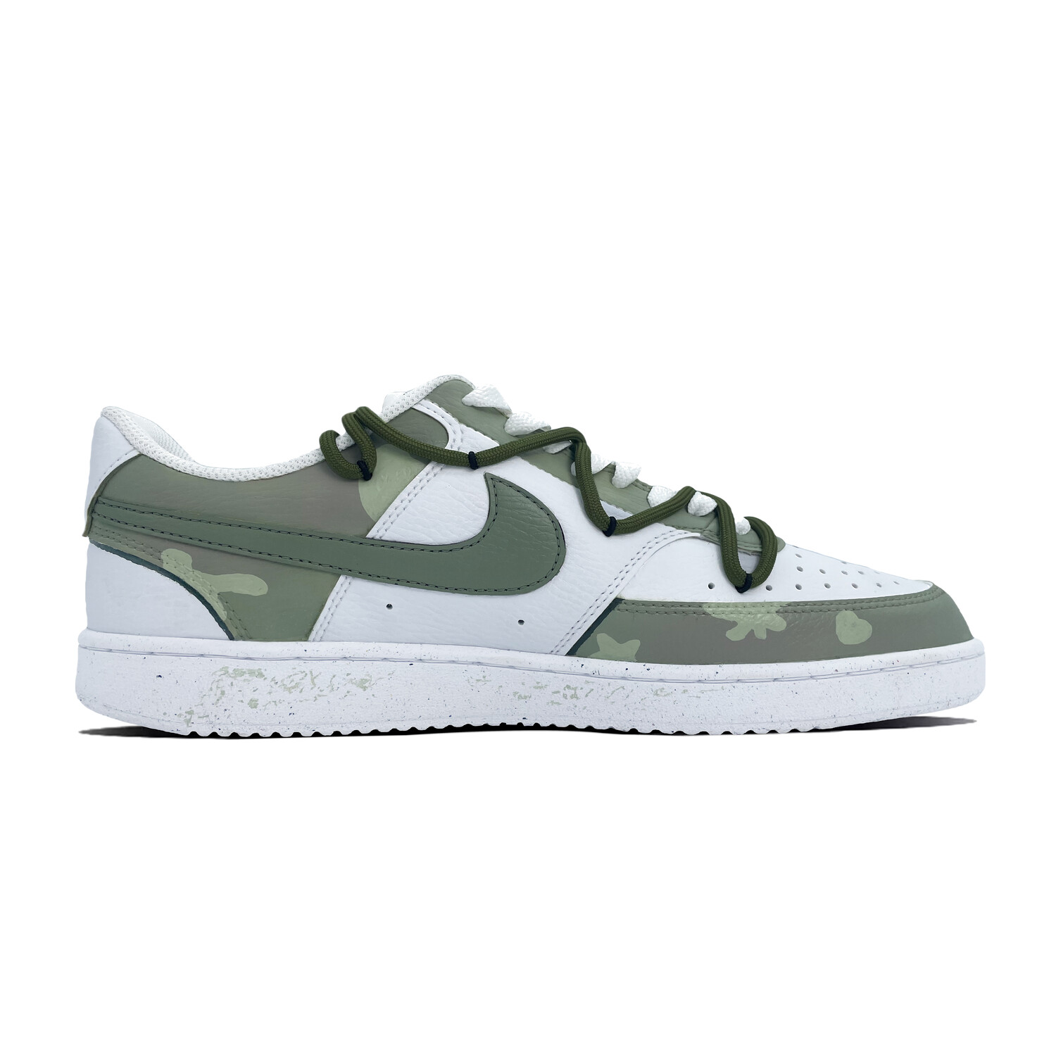 Кроссовки Nike Court Vision 1 Skateboarding Shoes Women's Low-top Green, хаки