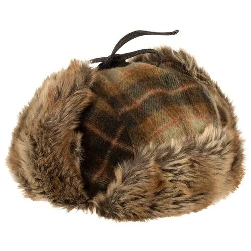 Шапка ушанка STETSON 9290303 BOMBER CAP LAMBSWOOL CHECK, размер 59