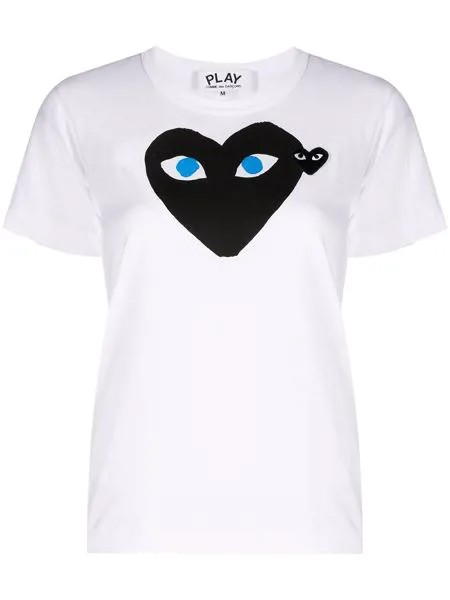 Comme Des Garçons Play double-heart cotton T-shirt