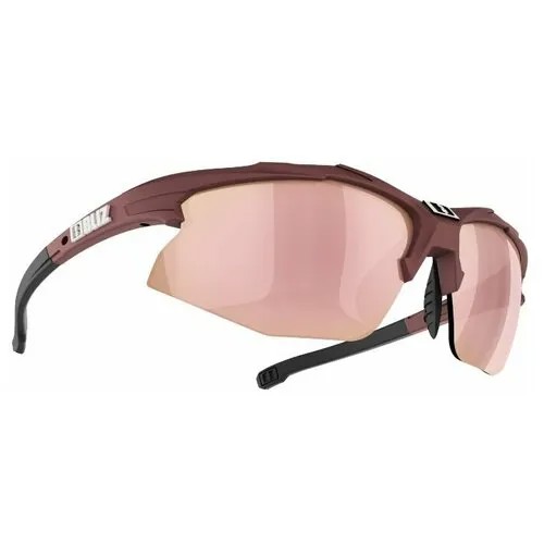 Солнцезащитные очки BLIZ, прямоугольные, оправа: пластик, спортивные, устойчивые к появлению царапин, с защитой от УФ, коричневый