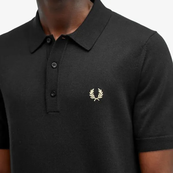 Fred Perry Классическая трикотажная рубашка-поло, черный