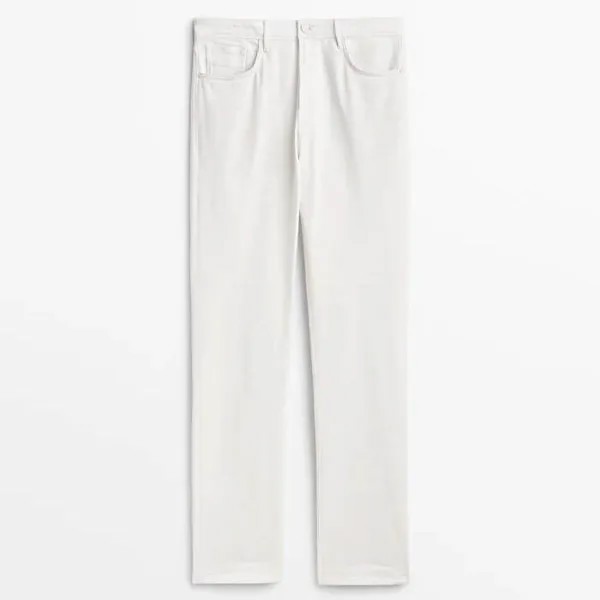 Джинсы Massimo Dutti Tapered-Fit, белый