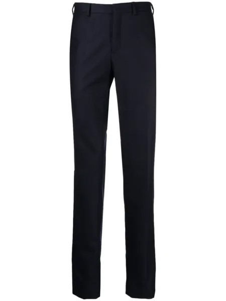 Brioni шерстяные брюки строгого кроя, синий
