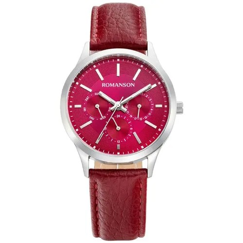 ROMANSON TL 0B10F LW(WN) яркие женские наручные часы со стрелочным календарем и 24-часовым форматом времени