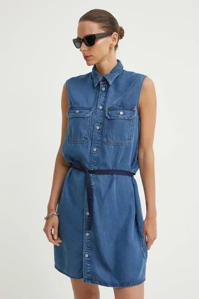 Джинсовое платье G-Star Raw, синий
