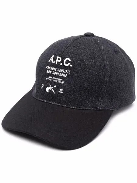 A.P.C. бейсболка с логотипом