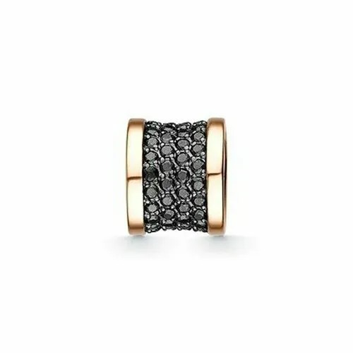 Подвеска The Jeweller, красное золото, 585 проба, фианит, черный/золотистый