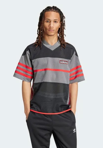 Футболка с принтом adidas Originals, цвет black/grey four/better scarlet