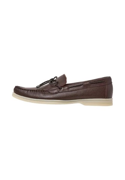 Топсайдеры JERRY COAST Hackett London, цвет dark brown