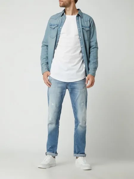 Лонгслив из натурального хлопка модель «Ноа» Jack & Jones, белый