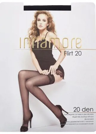 Чулки Innamore Flirt 20 den, размер 2-S, nero (черный)