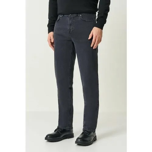 Джинсы зауженные Baon, размер 56, black denim