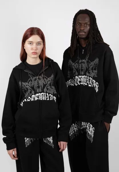 Толстовка на молнии Hoodie Zip Guardian Unisex Wasted Paris, черный
