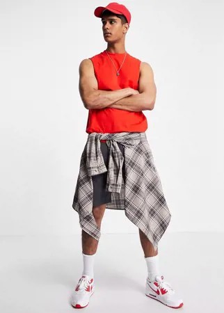 Красная свободная майка из органического хлопка ASOS DESIGN-Красный