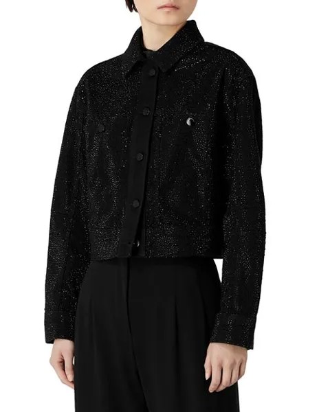 Куртка с отложным воротником Emporio Armani, цвет Black