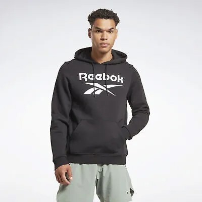 Мужская толстовка с капюшоном Reebok Identity из флиса с логотипом