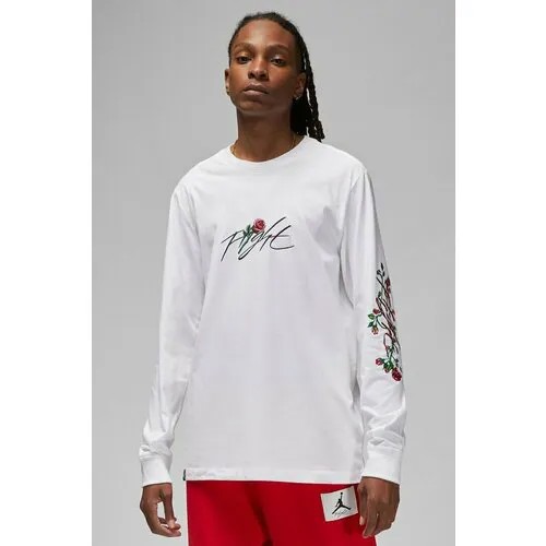 Лонгслив NIKE, размер M, белый