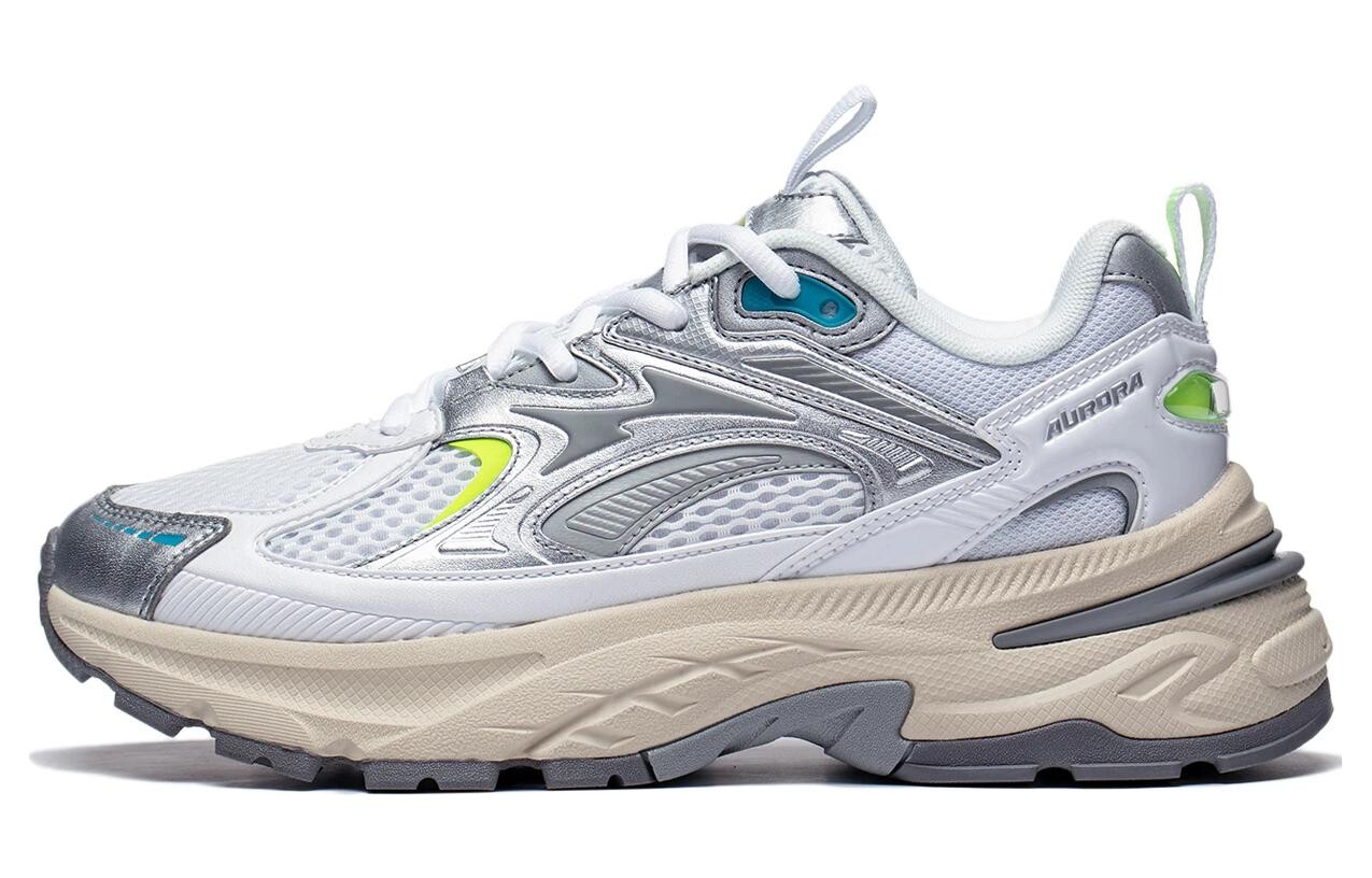 Кроссовки LINING Aurora 2K Lifestyle Shoes Women's Low-top Silver/white, белый