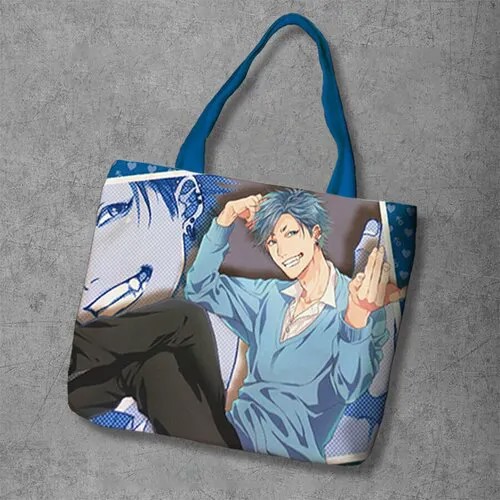 Сумка шоппер Anime Dakimakura, фактура рельефная, мультиколор