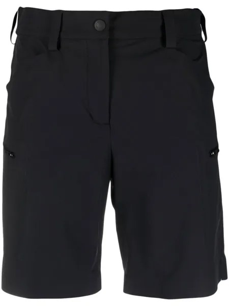 Moncler Grenoble широкие шорты с логотипом, черный