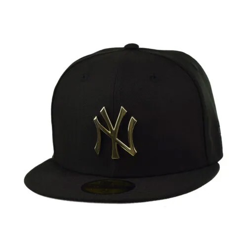 Мужская кепка с металлическим логотипом New York Yankees World Series 1996 59Fifty, черная