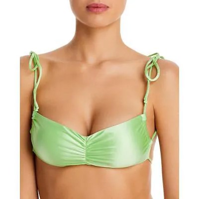 Frankies Bikinis Womens Foxy Green Tie Shoulder Swim Top S BHFO 3711