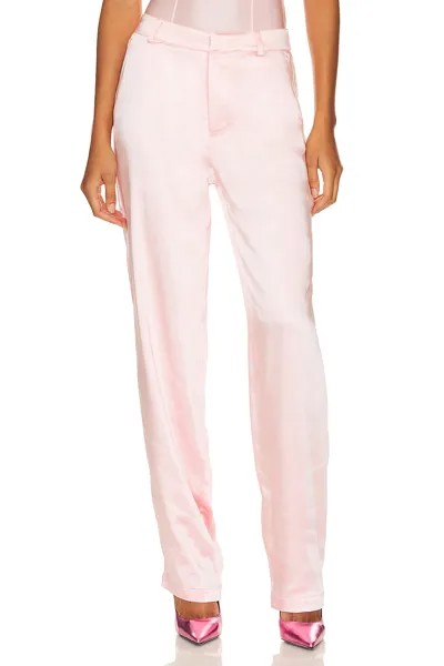 Брюки Good American Satin Trouser, цвет Bubble Pink003