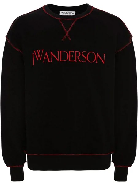 JW Anderson толстовка с вышитым логотипом