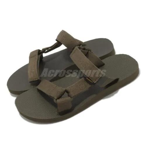 Мужские повседневные сандалии Teva M Universal Slide Textural Dark Olive с ремешком 1124047-TTDO