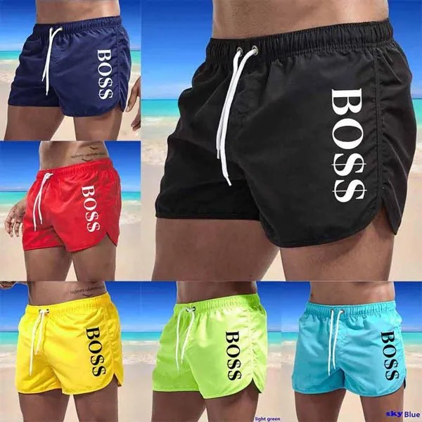 Мужское плавание спортивные шорты лето красочный мужской купальник плавки сексуальные пляжные шорты доска для серфинга мужская одежда брюки