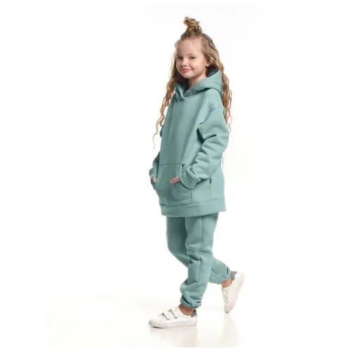 Комплект одежды Mini Maxi, толстовка и брюки, повседневный стиль, размер 116, зеленый