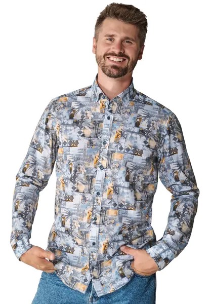 Рубашка PRINT CASUAL FIT CASAMODA, цвет gelb